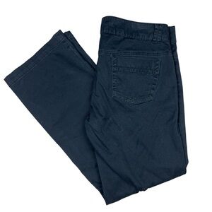 Prana Pants Women’s 10 Short Bedford Canyon Stretch dark Blue Relaxed Low Rise